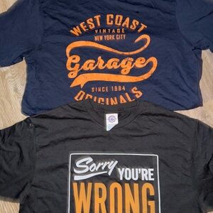 Men’s Size M Graphic Tees Bundle - Navy and Black